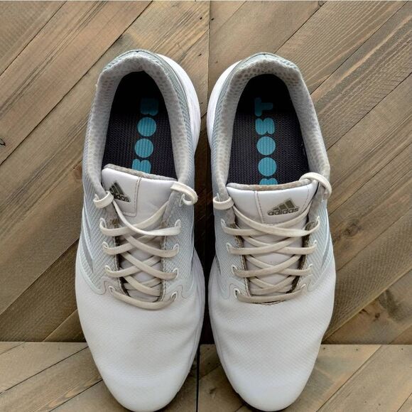 Adidas ZG21 Lightstrike Boost Golf Shoes Mens Size 11 White Silver Golf Spikes - Picture 6 of 9